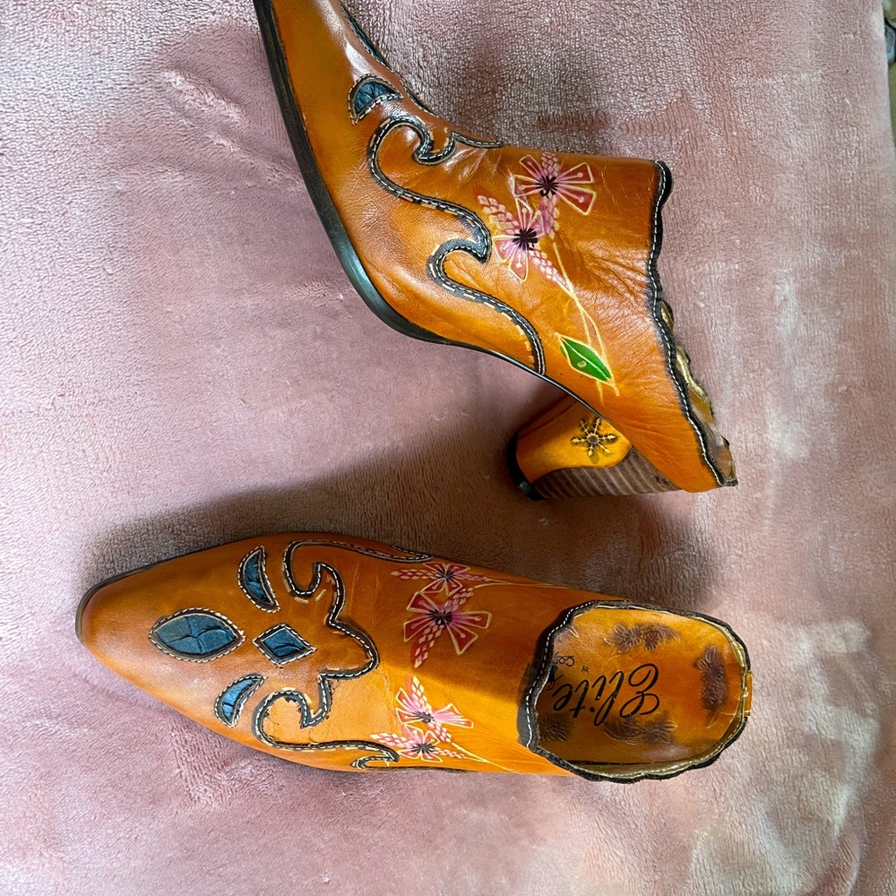 Elite by Conky’s very unique slip on boots with a 3” heel